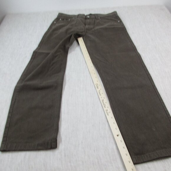 HUGO BOSS Alabama Jeans Mens 34x32 Gray Denim Casual Mid-Rise Straight Leg 39526 - Picture 9 of 10